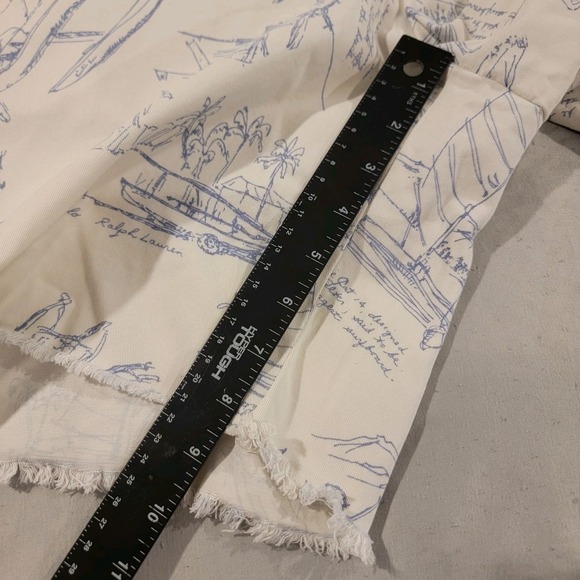 Polo Sport Sailboat Shorts Mens 38‎ White Sailing Nautical All Over Print - Picture 5 of 9